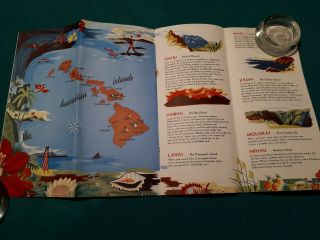 1950 ' s Northwest Orient Airlines Travel Brochure To Hawaii 3