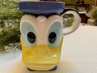 Vintage Disney Donald Duck Head Mug 3 - D