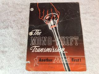 Rare 1946 Mack Mono Shift Trucks Dealer Sales Brochure