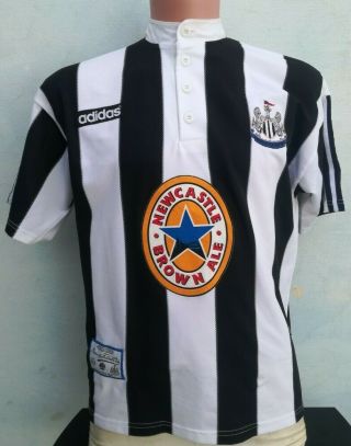 Newcastle United 1995/1996/1997 Home Football Shirt Jersey Adidas Size M Adult
