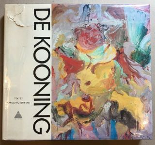 Willem De Kooning By Harold Rosenberg Signed By De Kooning Hardcover 1974 Rare
