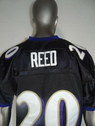 Reebok Ed Reed Baltimore Ravens Authentic Stitched Jersey Size 50