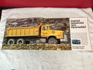 Rare 1970 Ford Heavy Duty Truck Dealer Sales Brochure 11 Page