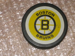 Boston Bruins Puck Blank Back 1980 