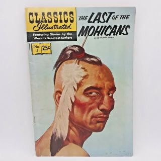 Classics Illustrated 1969 The Last Of The Mohicans No 4 Vintage 25c