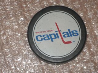 Washington Capitals Puck Blank Back 1980 