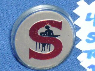 Vintage Singer Sewing Machine Name Emblem Id Badge Plate Sign Collector 