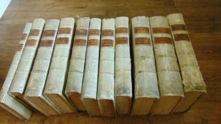 1732 Vellum R.  P.  Cornelii A Lapide E Societate Jesu - 11 Very Large Volumes