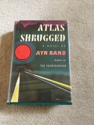 Atlas Shrugged Ayn Rand,  First Edition 1st Printing 1957 Dust Jacket