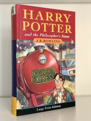 Harry Potter & The Philosopher’s Stone,  2001 First Large Print Edition 1/1 Fine