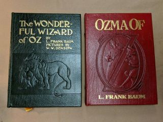 6 L Frank Baum Easton Press Leather OZ books Wizard Ozma Marvelous Emerald City 2
