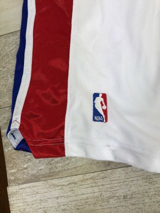 Detroit Pistons 2XL (48) Reebok NBA Authentic On - Court Team Issue Pro Cut Shorts 3