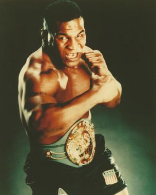 Mike Tyson 8x10 Photo Boxing Picture With Belt