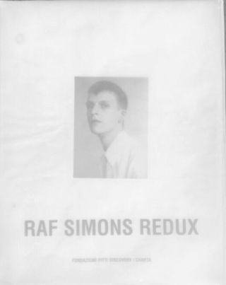 Raf Simons Redux By Raf Simons (2005,  Hardcover) With Acetate Dust Jacket.