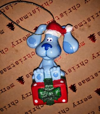 Vintage Blues Clues Christmas Ornament Viacom Dog 3 " Cute