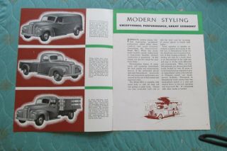 0904x Circa 1947 - 1948 International Harvester Truck Model KB - 2 sales brochure 2