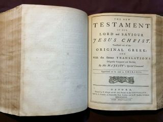 1772 King James Holy Bible Old & Testaments,  Apocrypha,  Psalms By Brady & Tate
