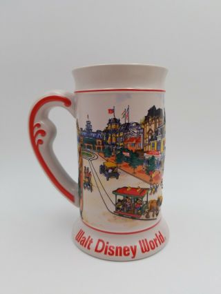 Vintage Disney World Disneyland 6 1/2 " Tall Dimensional Ceramic Stein Mug