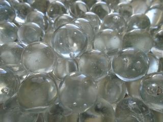 Vintage Clear Glass Marbles 50