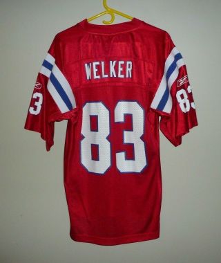 England Patriots 83 Wes Welker Football Jersey Mens Sz Small Great Shape
