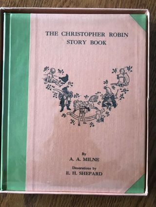The Christopher Robin Story Book Signed By Milne And Illustrator 1929 Boxed