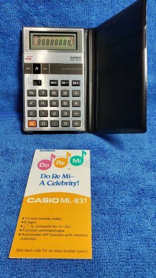 Casio Ml - 831 Melody Electronic Calculator