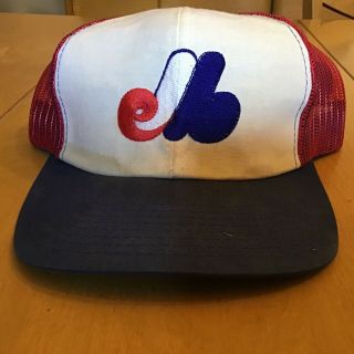 Vintage 1980’s Montreal Expos Trucker Snapback Hat