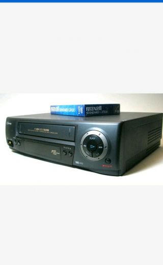 EMERSON EV598 VCR 4 - HEAD VHS CASSETTE PLAYER / RECORDER - NO REMOTE 2