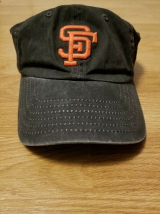 San Francisco Giants American Needle Black Relaxed Hat Cap Adjustable