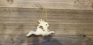 Vintage Wax Rudolph Reindeer Christmas Ornament