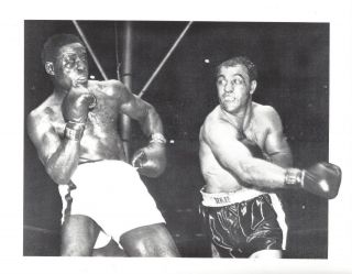 Rocky Marciano Vs Ezzard Charles 8x10 Photo Boxing Picture