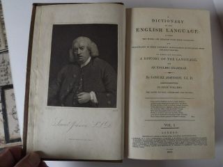 A DICTIONARY OF THE ENGLISH LANGUAGE - SAMUEL JOHNSON - 4 Vols - London - 1805 2