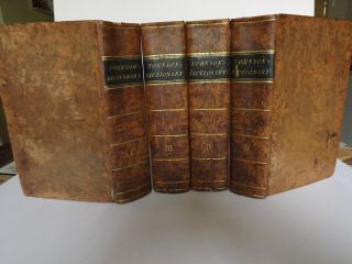 A DICTIONARY OF THE ENGLISH LANGUAGE - SAMUEL JOHNSON - 4 Vols - London - 1805 3