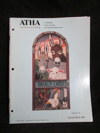 Vintage February March 2006 Atha Issue 157 Rug Hooking Newsletter
