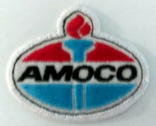Vintage Amoco Oil Gas Company Torch Patch 3 X 2.  5 " Shop Worn