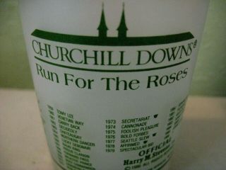 Vtg.  1986 Kentucky Derby Churchill Downs Run for the Roses Glass Tumbler 3