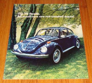 1973 Volkswagen Vw Beetle Sales Brochure
