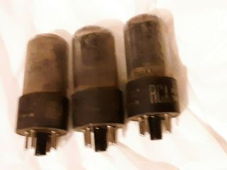 (1) Matched Power Trio Of Rca 6v6gt Audio Type Vacuum Tubes