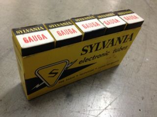 5x Vintage Sylvania 6au6a Vacuum Tubes In Boxes