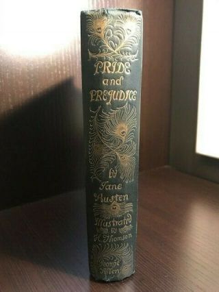 PRIDE AND PREJUDICE - JANE AUSTEN - PEACOCK BINDING - 1894 FIRST EDITION 2