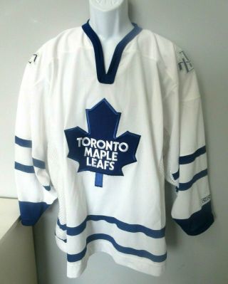 Mens Ccm Toronto Maple Leafs Nhl Hockey Jersey - Quality Fabric Emblems - L Euc