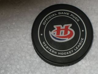 Lethbridge Hurricanes Whl Official Game Puck Western Hockey League 2017