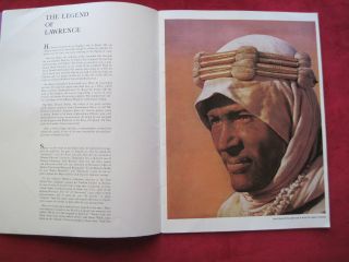 FIRST RUN PROGRAM FOR LAWRENCE OF ARABIA - SIGNED BY PETER O ' TOOLE 3