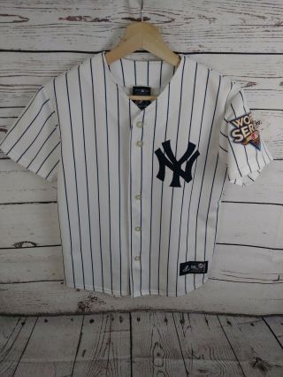 Ny Yankees Derek Jeter 2009 World Series Champs Jersey Youth M