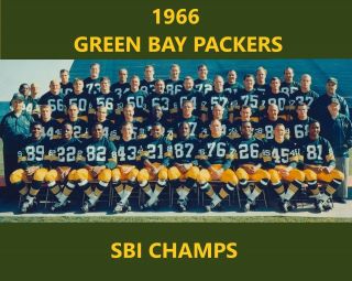 1966 Green Bay Packers 8x10 Team Photo Football Nfl Picture Bowl Champs