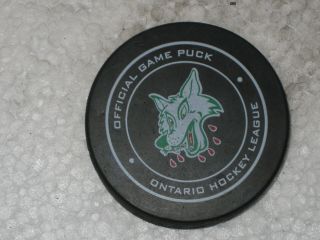Sudbury Wolves Official Game Puck Ohl Ontario Hockey League 2017