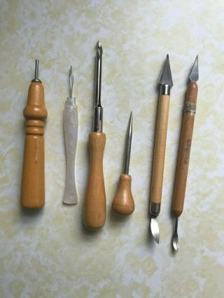 Vintage Clay Carving Tools