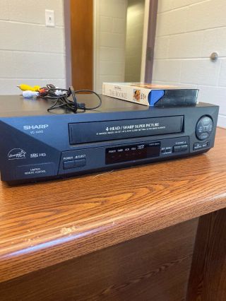 Sharp VC - A410U VHS VCR Video Cassette Recorder Player 4 Head Picture HQ 3