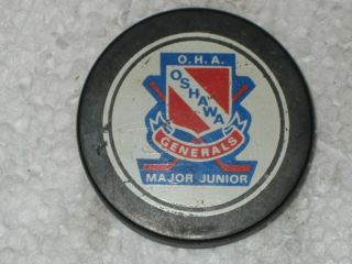Oha Oshawa Generals Major Junior Puck Oha Official Jr.  A Circa 1981
