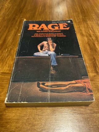 Rage By Richard Bachman / Stephen King 1st Print Usa